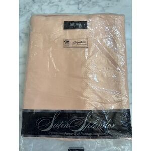 Bardwil Linens Satin Splendor Peach Round Tablecloth 70 In Visa Permanent Press